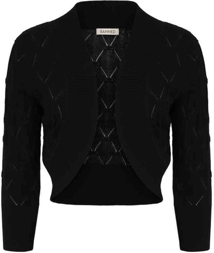 Banned - Eden Bolero - XL - Zwart