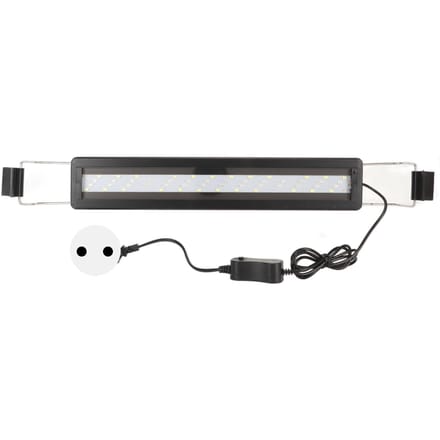 Lampe LED pour aquarium 4 rangées, résistante aux éclaboussures, ultra-mince, lumière LED à changement de couleur avec extension black