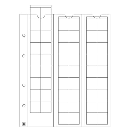 Leuchtturm Optima 20 muntbladen - 5 stuks
