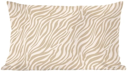 Sierkussens - Kussentjes Woonkamer - 60x40 cm - Zebra - Patroon - Beige