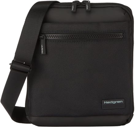 Hedgren CHIP slanke crossbodytas met 1 compartiment en RFID-bescherming – Waterafstotend - Zwart