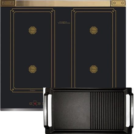KAISER inductiekookplaat KCT 6745 FI AD+Grillplaat, Flex Retro inductiekookplaat, 60 cm