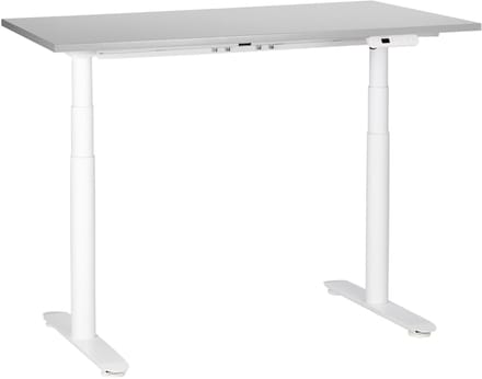 DESTINAS - Elektrisch bureau - Lichtgrijs - 120 cm - Spaanplaat