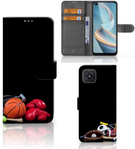 OPPO Reno4 Z Wallet Case met Pasjes Sports