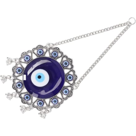 Boze Oog Wanddecoratie Zinklegering en Glazuur Boze Oog Beschermend Wandhangend Decor white