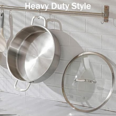 Drie-laagse RVS Koekenpan 30cm - Inductie, Oven en Vaatwasserbestendig