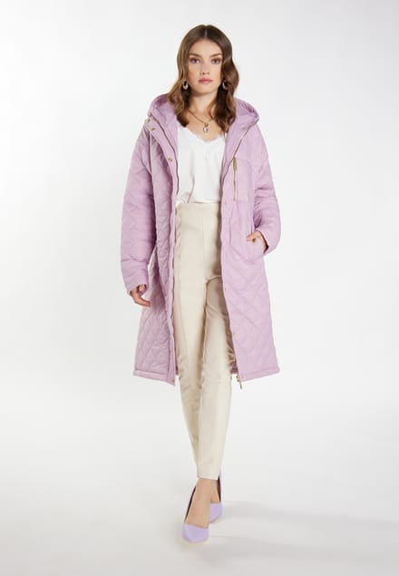 Faina Lichtgewicht gewatteerde jas Dames Mauve