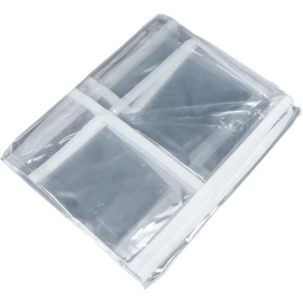 Housse de Chaise de Salle à Manger Transparente en PVC Imperméable Résistante à l'Huile Anti-Rayures white