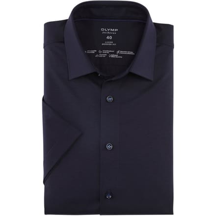 OLYMP Luxor 24/Seven Overhemd, Modern Fit, New Kent, Marineblauw