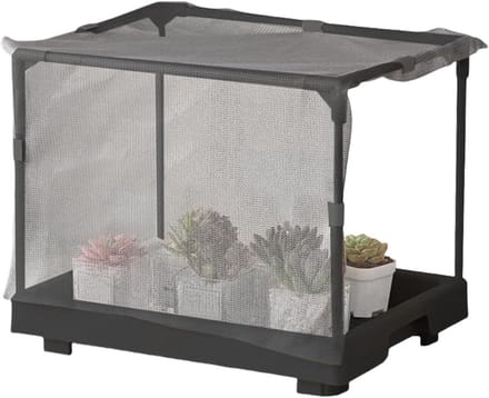 Draagbare Broeikas - Mini Kas - Planten Kweken - Geoptimaliseerde Zonbescherming - 35 x 27 x 7 cm - Zwart