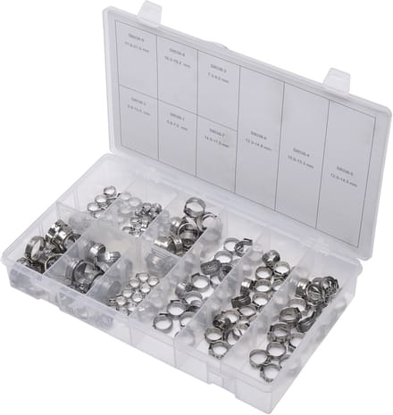 SW-Stahl S8038 slangklemmen assortiment, 170 stuks