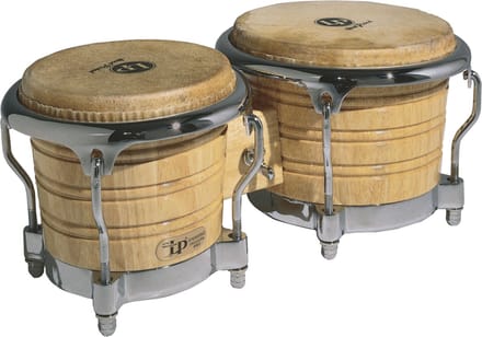 Latin Percussion Generation II Bongos LP201AX-2 7"+ 8 5/8", Natural - Bongo