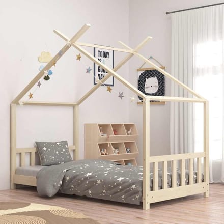 vidaXL - Kinderbedframe - massief - grenenhout - 70x140 - cm