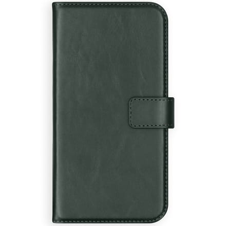 Selencia Hoesje - Geschikt voor Apple iPhone 8 Plus / 7 Plus - Echt Lederen Bookcase - Groen