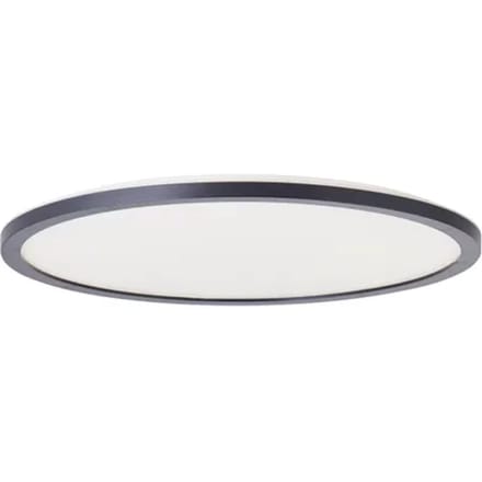 Brilliant Brennan - Plafondlamp - Badkamer - LED 24W 4000K - 3-step dimmer - IP44 - Zwart/Wit