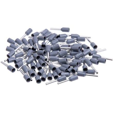 Toolstation Adereindhuls met kunststofkraag 0,75mm² grijs (100 Stuks)