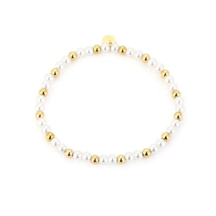 Bijoutheek Armband (Sieraad) Parels Balls Goud