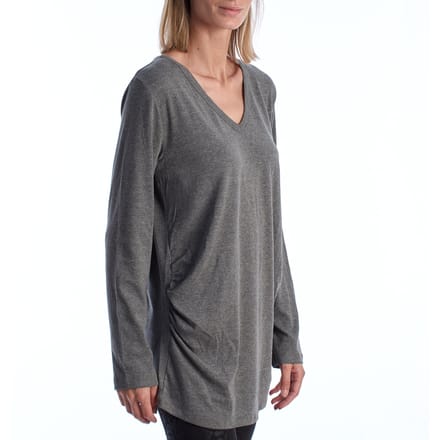 Modern positie T-shirt met V-hals en lange mouwen 719653 Dames