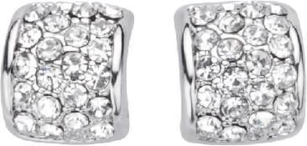 Behave - Oorbellen - Dames - Zilverkleur - Elegant - Met Steentjes