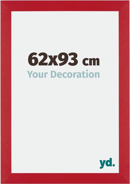 Your Decoration - Fotolijst 62x93 cm - MDF - Rood - Mura