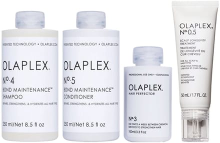 Beschadigd haar pakket Olaplex No.3 + 4 + 5 + 0.5