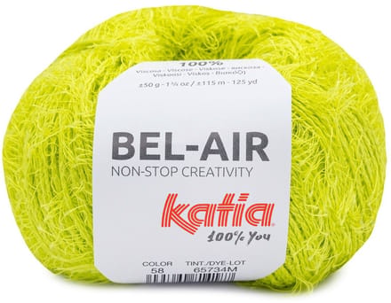 Katia Bel-Air - 58 limoengroen - Viscose Fantasiegaren