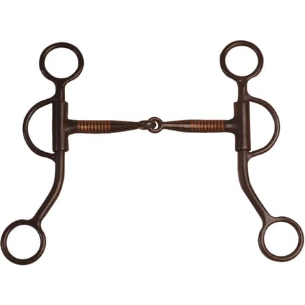 Western snaffle bit voor paard met gemiddelde oren Pool's