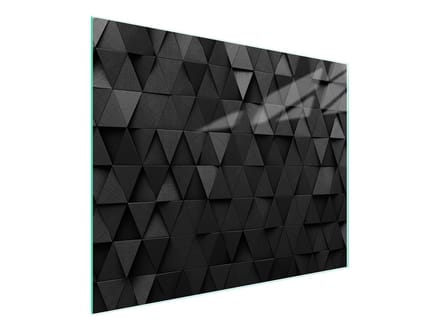 TMK ArtDeko - Snijplank van Gehard Glas - 52x30 cm - Zwart - Antislip