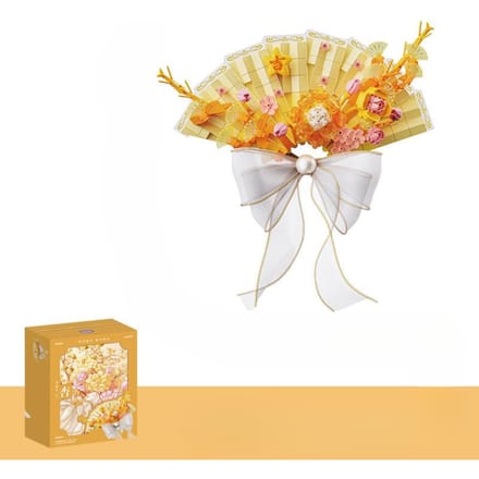 Bloemenwaaier voor Gebeden Creatieve Doe-het-zelf Vakantiedecoraties Montage Speelgoed en Cadeaus 20.5*6.5*22cm white