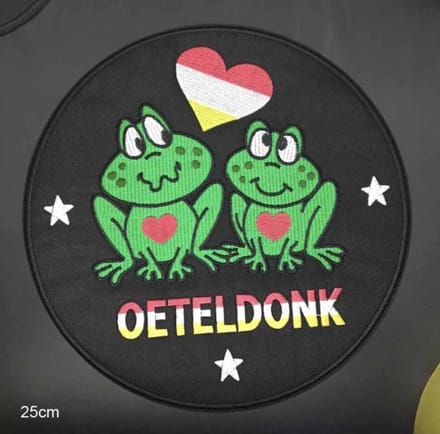 Oeteldonk rug embleem groot