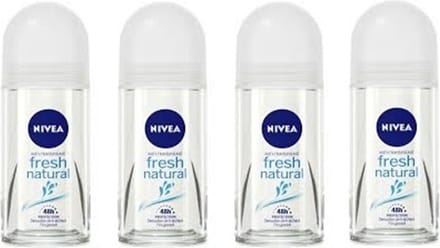 NIVEA Deo Roller - Fresh Natural - 4 x 50 ml