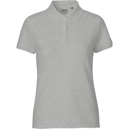 Neutral - Classic Dames Polo - Sport Grey - 100% Biologisch Katoen maat M