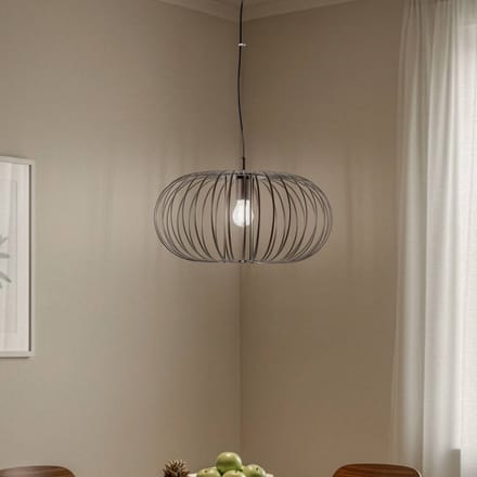 Domiluce Hanglamp Globe, koffie, Ø 51 cm, metaal, 1-lamp, E27