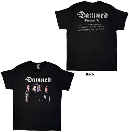 The Damned - Photo EU Tour Summer 24 Heren Tshirt - S - Zwart