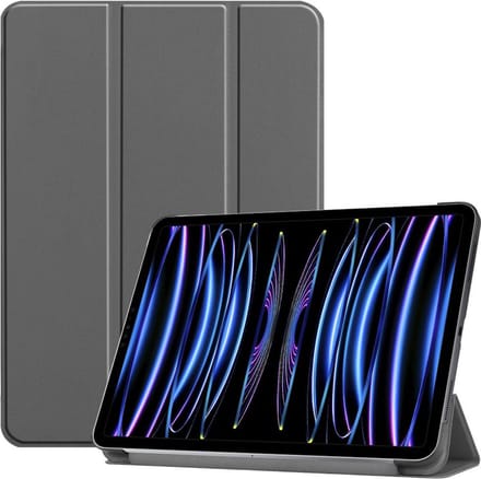 Just in Case Smart Tri-Fold kunstleer hoes voor iPad Pro 12.9 (2021) - grijs