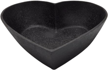 Deco4yourhome® - Schaal - Hart - 30cm - Fruitschaal - Zwart