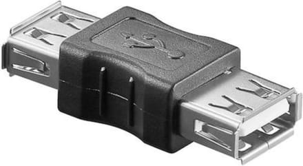 USB koppelstuk 2.0 - Zwart - Allteq