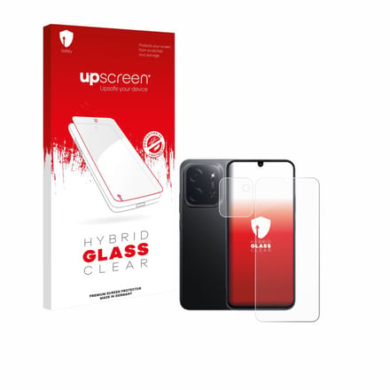 upscreen - Screenprotector voor Xiaomi Poco C85 (Voor+Camera) - Folie Beschermfolie Beschermglas transparant