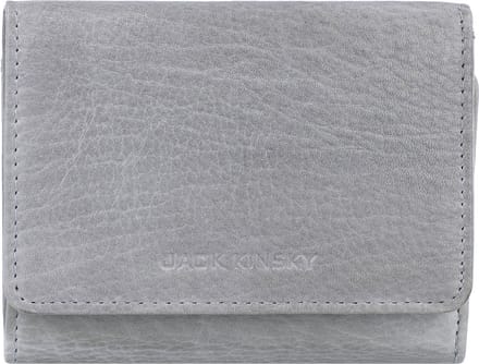 Jack Kinsky Nassau Portemonnee RFID Leer 11 cm - Dames - Horizontaal - grau