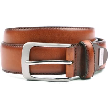 Profuomo Leren Riem Polish Cognac - Maat 85 - Heren - Riem formeel