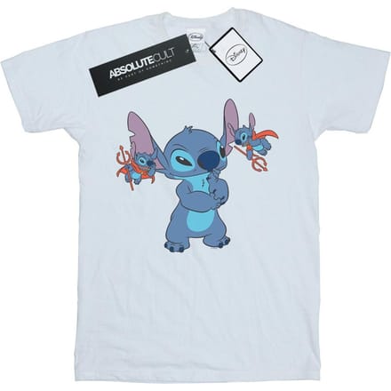 Disney Heren Lilo en Stitch Kleine Duivels T-shirt (Wit)