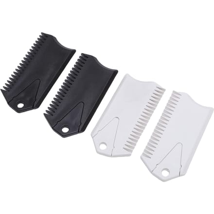 Surfplank Schraper PVC Surf Wax Kam Surfplank Wax Applicator Verwijderaar Onderhoudstool voor Surfplank 2 Zwart 2 Wit white