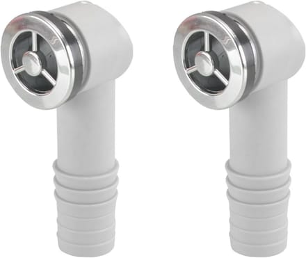 2 Pcs Basin Overflow Plug Ceramic Sink Overflow Adapter Round Supports, 36 x 36 mm, Made of Durable ABS Material, for - ShopVlot