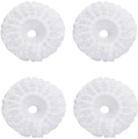Allecto - Kant Boeket Kraag - Diy Boeket Houder - Wit - Bruiloft