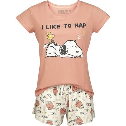 Peanuts Pyjama - I Like to Nap - S tot 3XL - voor Vrouwen - meerkleurig