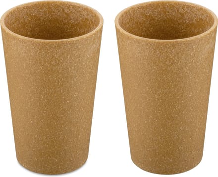 Drinkbekers, 0.35 L, Set van 2, Organic, Houtvezels - Koziol|Connect