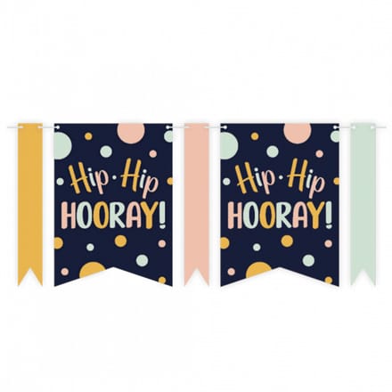 Paperdreams - Vlaggenlijn Hip Hip Hooray - (6 meter)