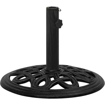 vidaXL - Parasolvoet - 44x44x32 - cm - gietijzer - zwart