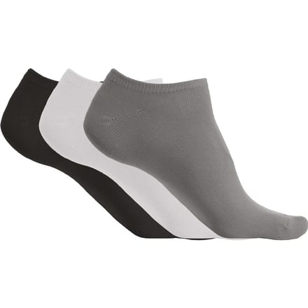 PROACT® Microvezel enkelsokken - pak van 3 paar PA033 - Storm Grey / White / Black - 43/46