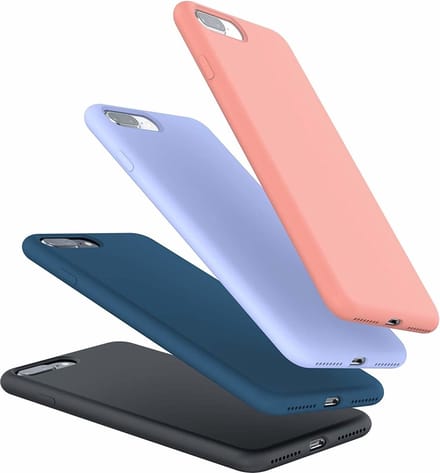 Shieldcase Silicone case geschikt voor Apple iPhone 8 Plus / 7 Plus - optimale bescherming - siliconen hoesje - backcover - zwart